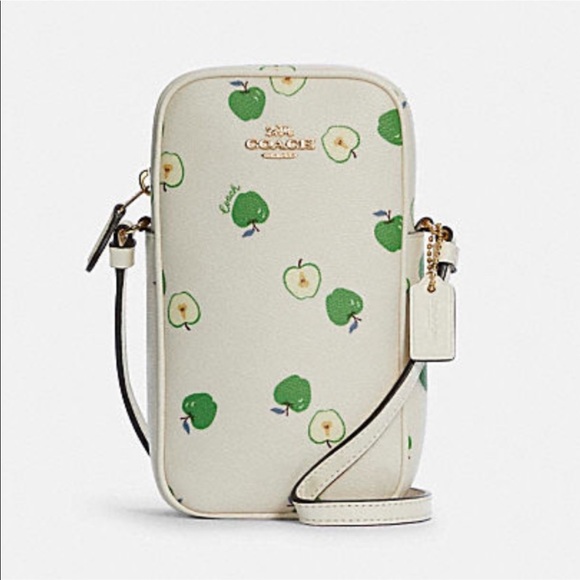 Coach Handbags - Coach North/South Zip Crossbody With Apple Print